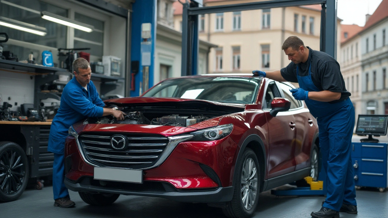 Jak na opravu a likvidaci bouraného vozu Mazda