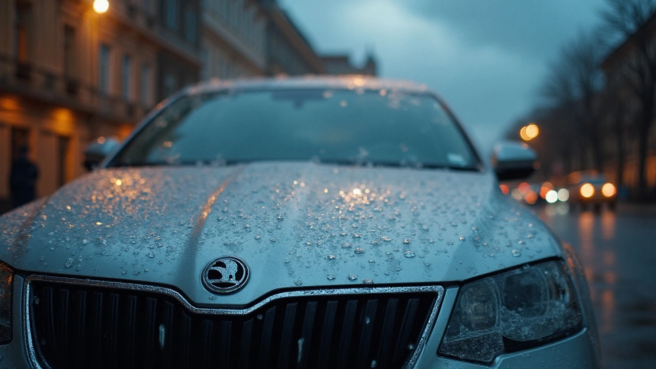 Jak velké kroupy poškodí auto: velikosti, škody a ochrana (2025)