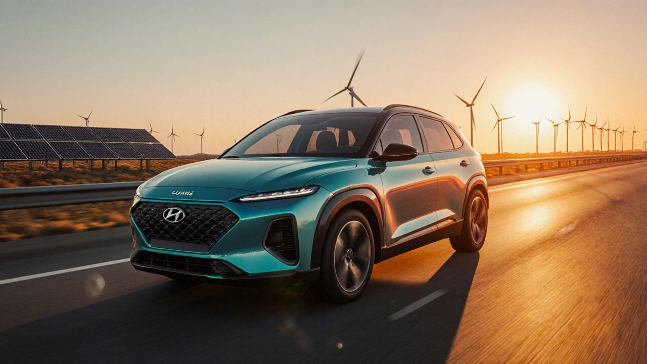 Elektrické auto Hyundai Ioniq 5 na moderní silnici