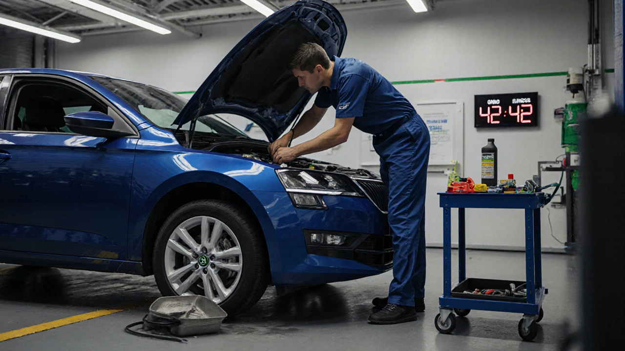 Jak dlouho trvá výměna oleje v servisu u Škody?