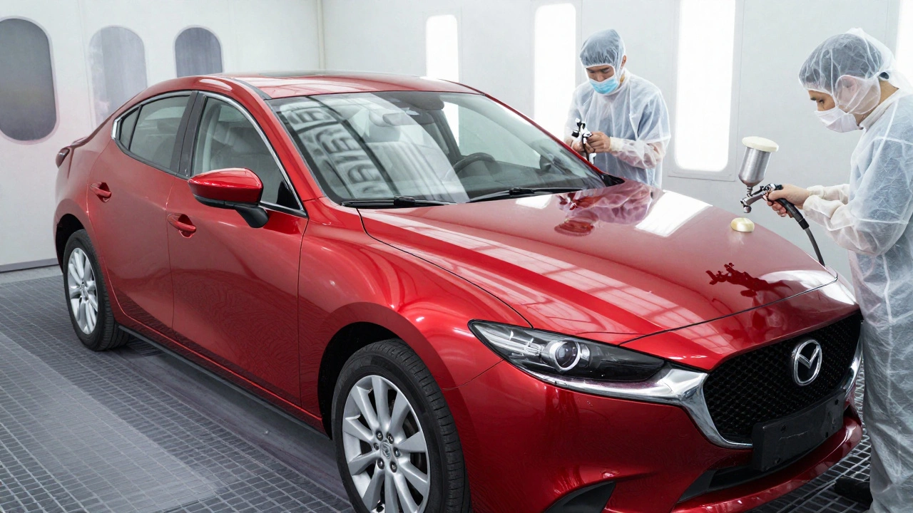 Kolik si bere malíř auta? Průměrné ceny a co vás čeká při natření Mazda