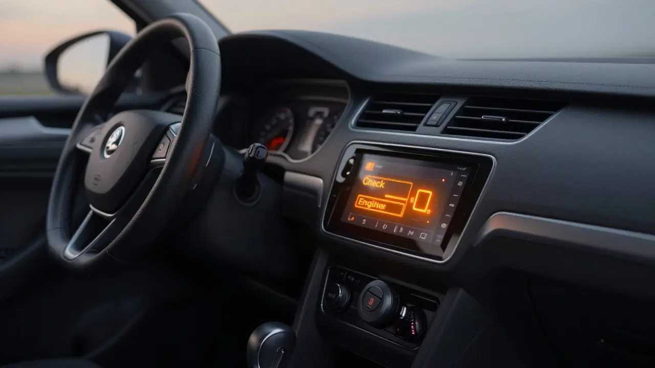 Proč svítí oranžová kontrolka motoru? Příčiny a co s tím dělat