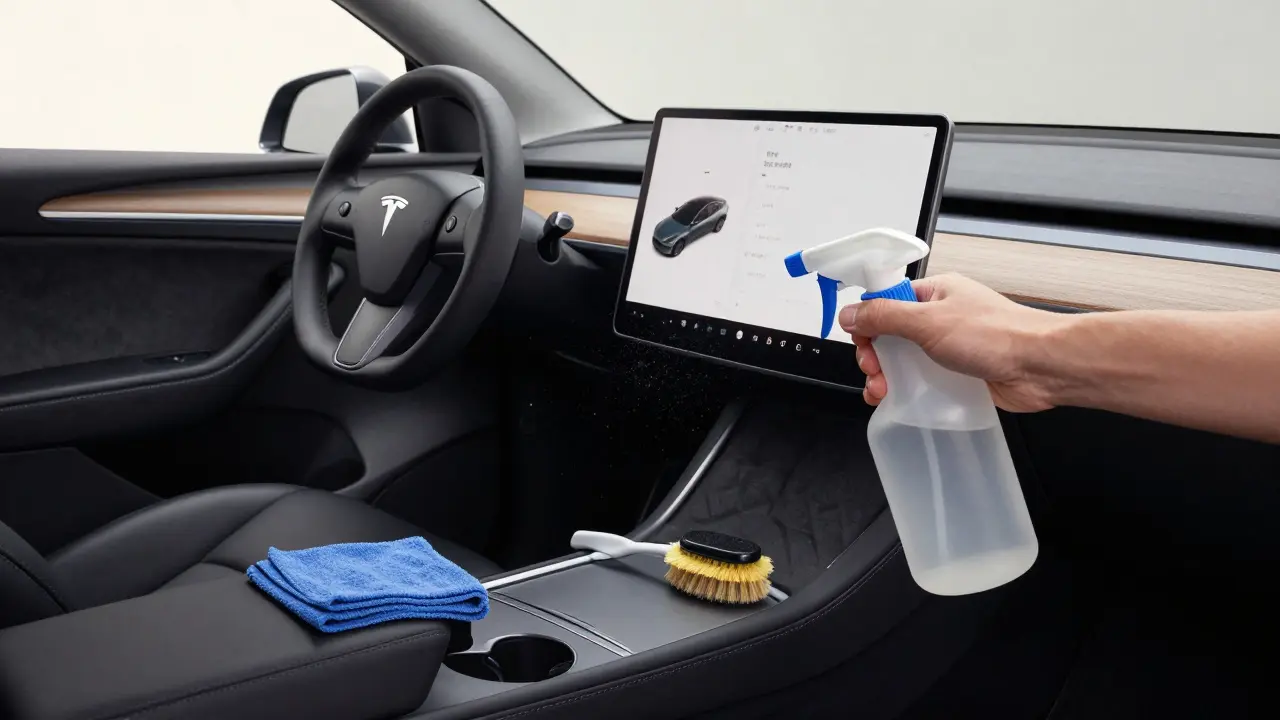 Jak vycistit auto zevnitř: kompletní průvodce pro Tesla