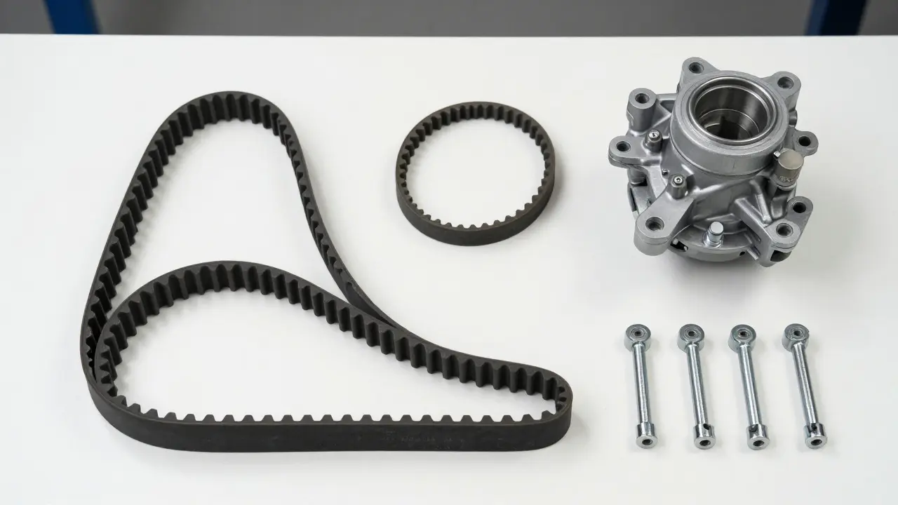 Kompletní sada nových rozvodů včetně vodní pumpy a napínacích rolek.